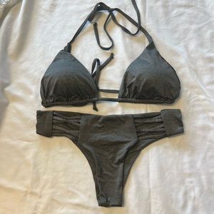 Charcoal grey bikini